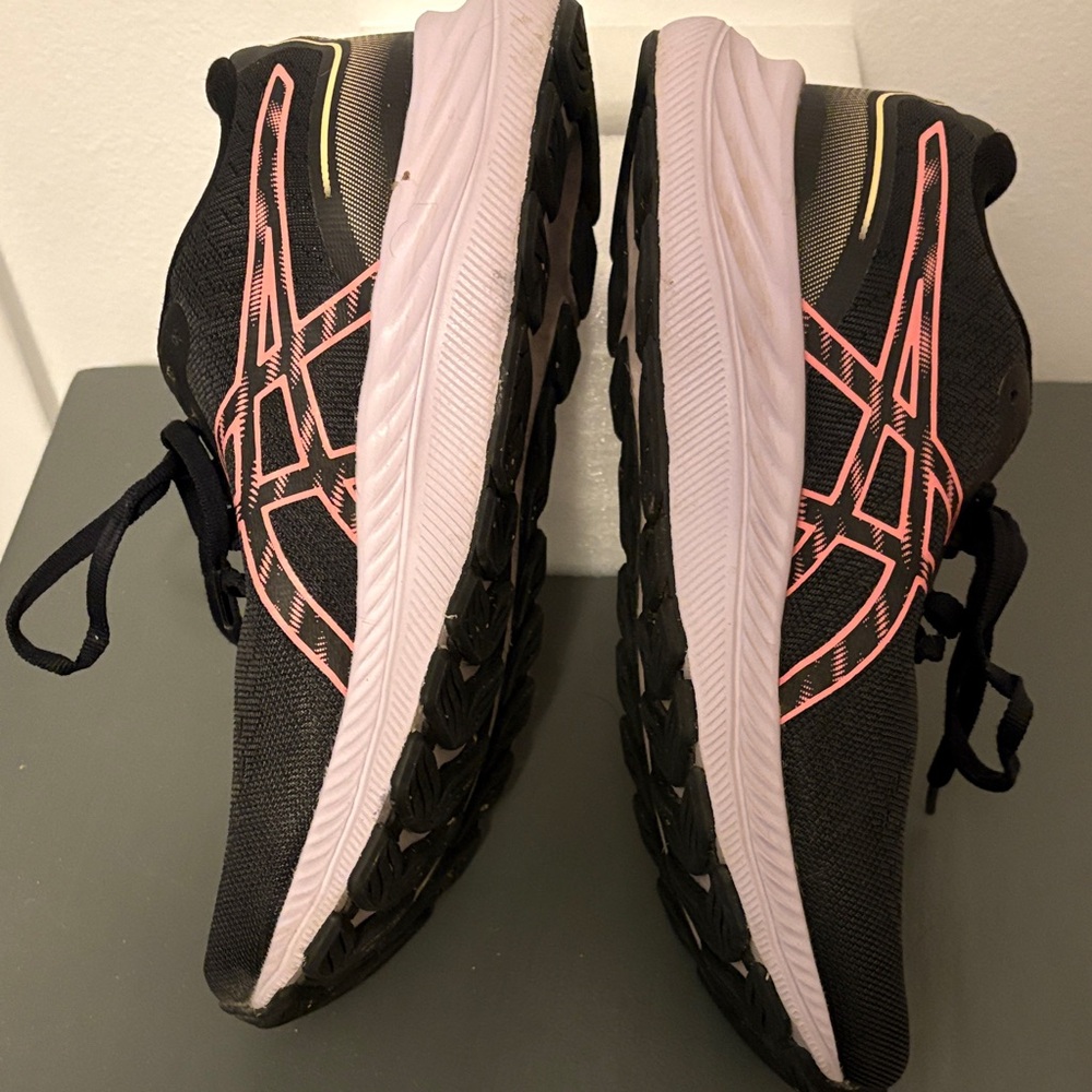 ASICS Women's Black and Pink Sneakers - Picture 4 of 6
